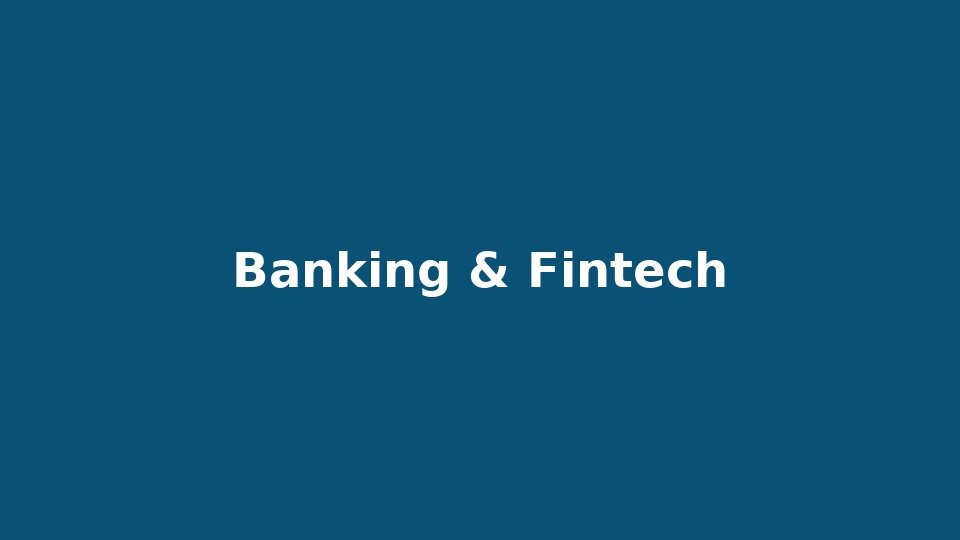 Banking & Fintech